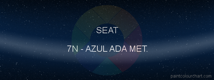 Seat paint 7N Azul Ada Met.