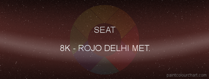 Seat paint 8K Rojo Delhi Met.