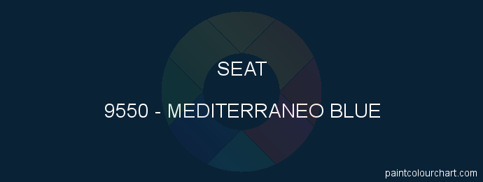 Seat paint 9550 Mediterraneo Blue