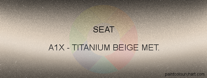 Seat paint A1X Titanium Beige Met.