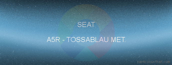 Seat paint A5R Tossablau Met.