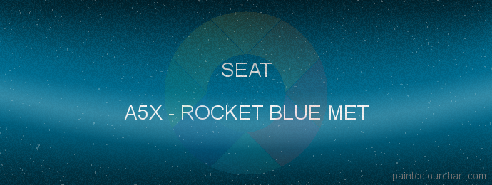 Seat paint A5X Rocket Blue Met
