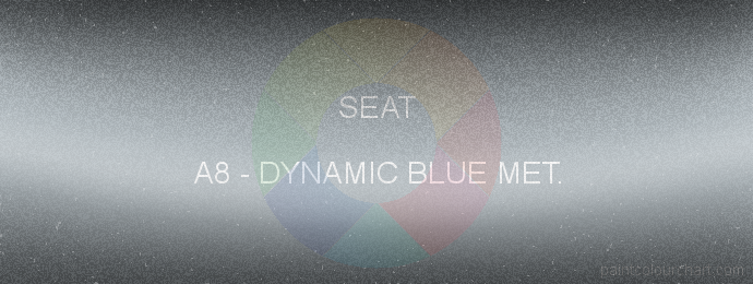 Seat paint A8 Dynamic Blue Met.