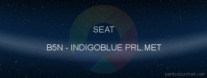 Seat paint B5N Indigoblue Prl.met