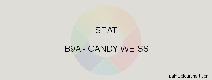 Seat paint B9A Candy Weiss