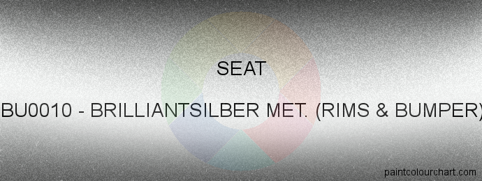 Seat paint BU0010 Brilliantsilber Met. (rims & Bumper)