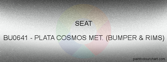 Seat paint BU0641 Plata Cosmos Met. (bumper & Rims)