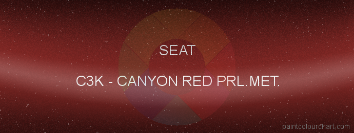 Seat paint C3K Canyon Red Prl.met.
