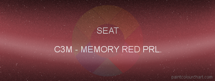 Seat paint C3M Memory Red Prl.