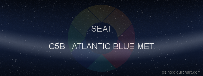Seat paint C5B Atlantic Blue Met.
