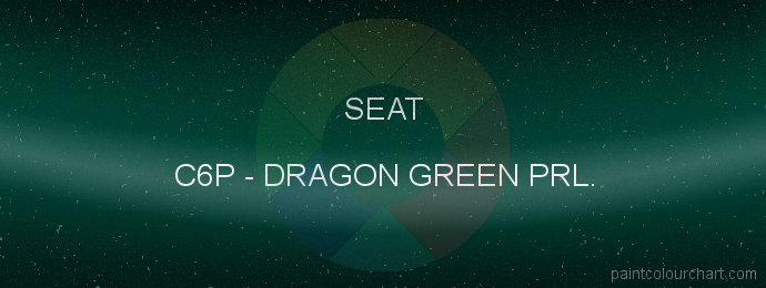 Seat paint C6P Dragon Green Prl.