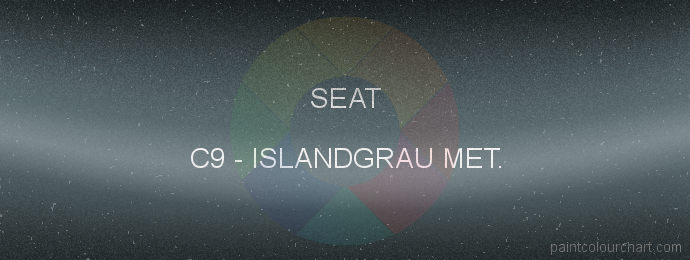 C9 Islandgrau Met. for Seat bodywork | PaintColourChart.com