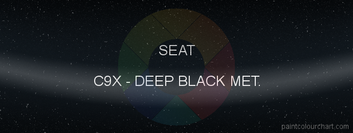 Seat paint C9X Deep Black Met.