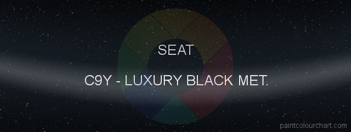 Seat paint C9Y Luxury Black Met.