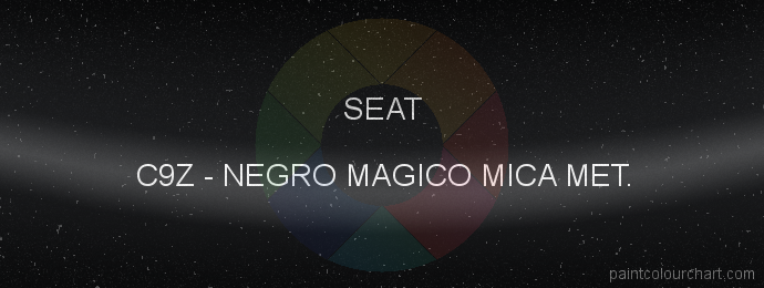Seat paint C9Z Negro Magico Mica Met.