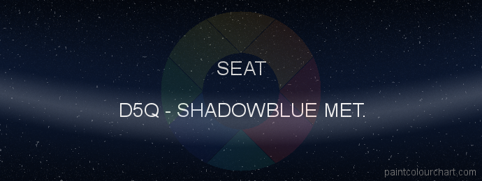 Seat paint D5Q Shadowblue Met.