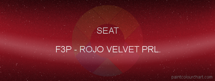 Seat paint F3P Rojo Velvet Prl.