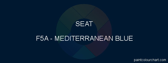 Seat paint F5A Mediterranean Blue