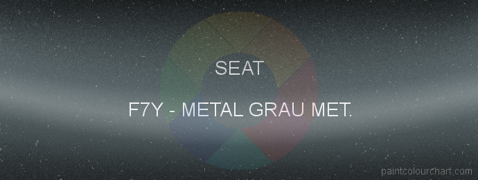 Seat paint F7Y Metal Grau Met.