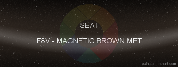 Seat paint F8V Magnetic Brown Met.