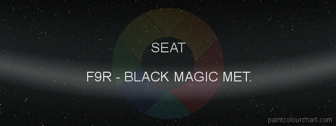 Seat paint F9R Black Magic Met.