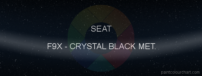 Seat paint F9X Crystal Black Met.