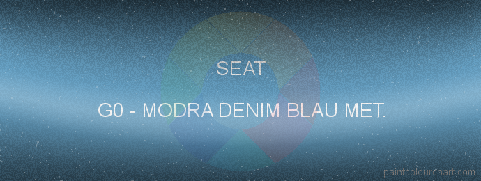 Seat paint G0 Modra Denim Blau Met.