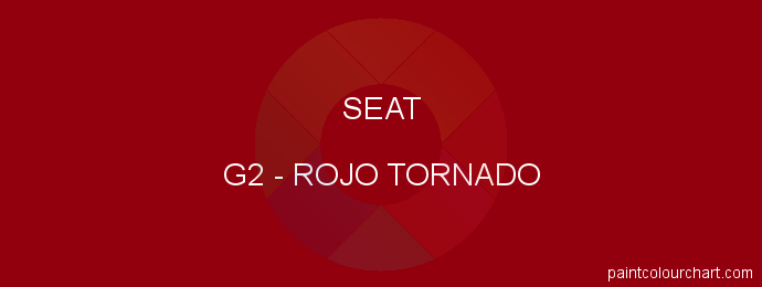 Seat paint G2 Rojo Tornado