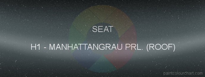 Seat paint H1 Manhattangrau Prl. (roof)