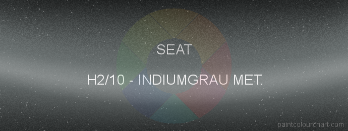 Seat paint H2/10 Indiumgrau Met.