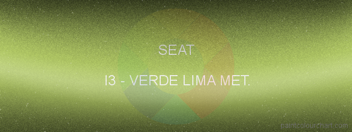 Seat paint I3 Verde Lima Met.