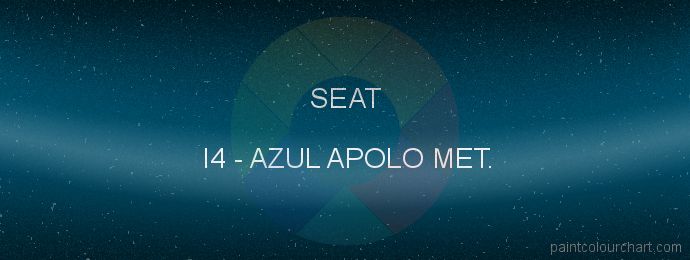 Seat paint I4 Azul Apolo Met.