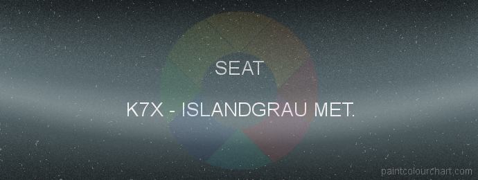 Seat paint K7X Islandgrau Met.
