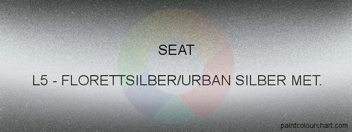 Seat paint L5 Florettsilber/urban Silber Met.