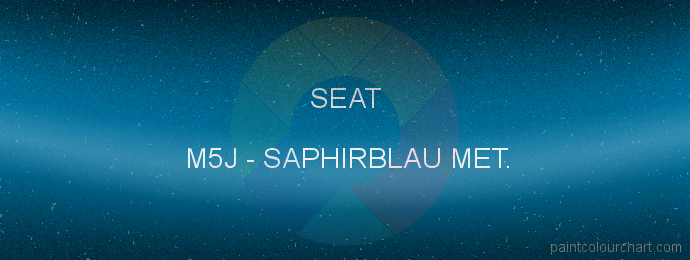 Seat paint M5J Saphirblau Met.
