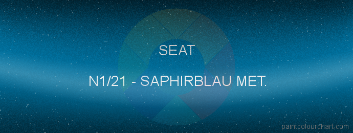 Seat paint N1/21 Saphirblau Met.