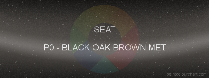 Seat paint P0 Black Oak Brown Met.