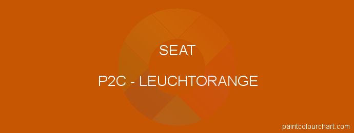 Seat paint P2C Leuchtorange
