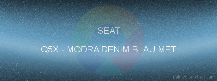 Seat paint Q5X Modra Denim Blau Met.
