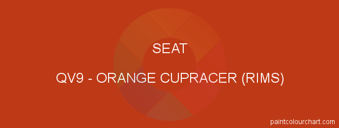 Seat paint QV9 Orange Cupracer (rims )