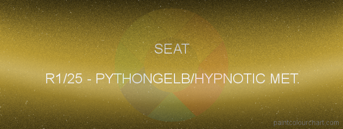 Seat paint R1/25 Pythongelb/hypnotic Met.