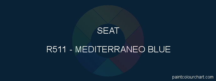 Seat paint R511 Mediterraneo Blue