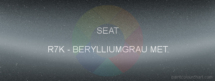 Seat paint R7K Berylliumgrau Met.