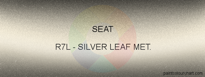 Seat paint R7L Silver Leaf Met.