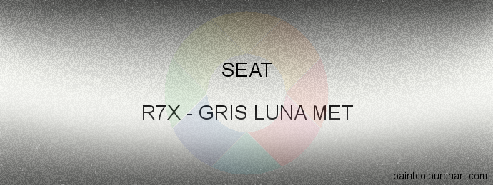 Seat paint R7X Gris Luna Met