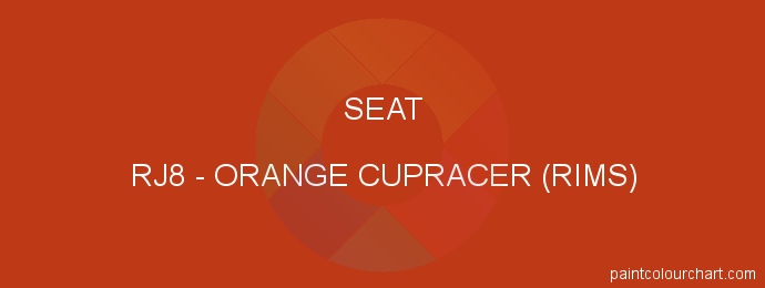 Seat paint RJ8 Orange Cupracer (rims)