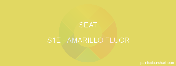 Seat paint S1E Amarillo Fluor