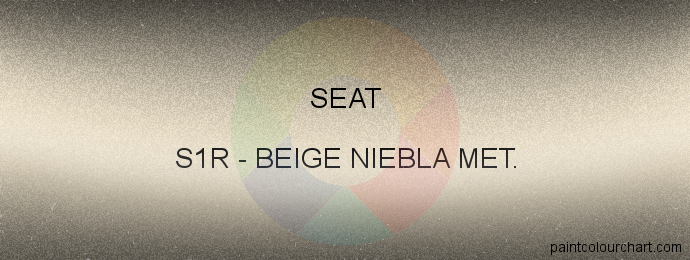 Seat paint S1R Beige Niebla Met.