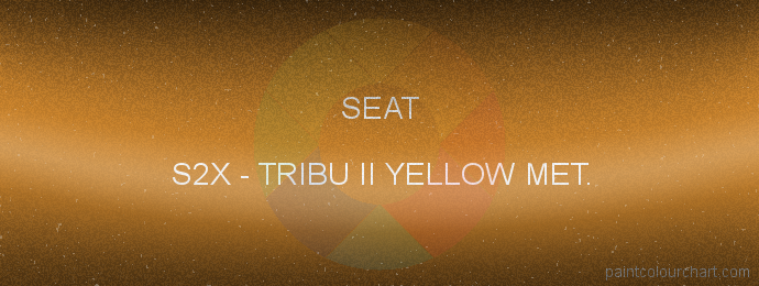 Seat paint S2X Tribu Ii Yellow Met.