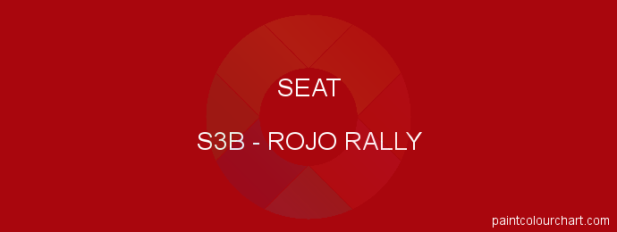 Seat paint S3B Rojo Rally